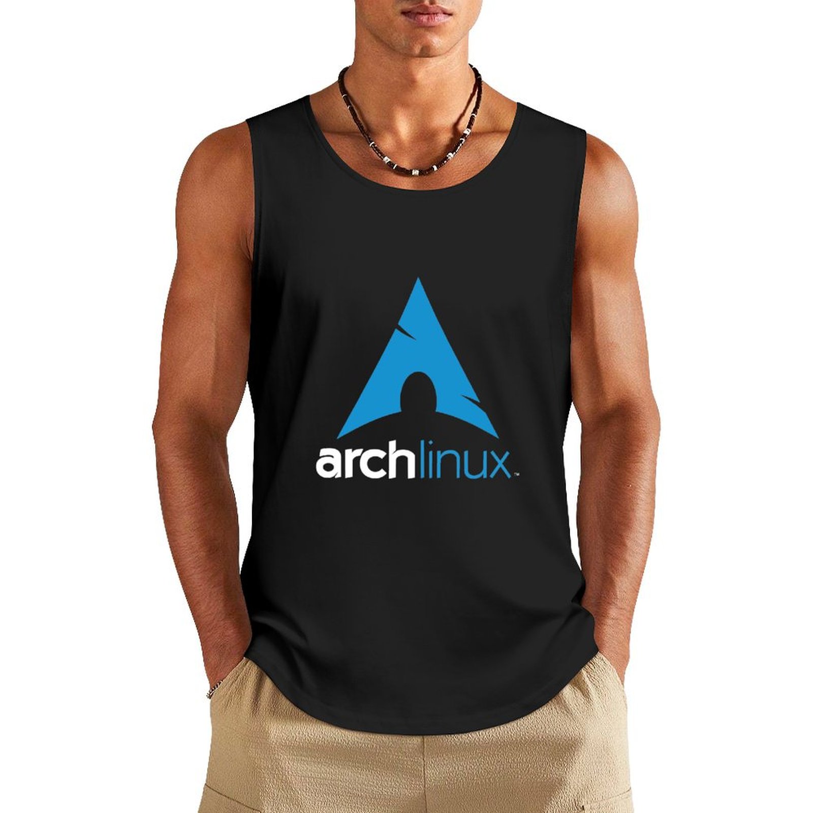Crossfit Weight Vest - arch linux Tank Top mens designer