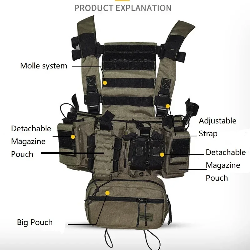 D3CR Chest Rig Vest Multicam B - đánh giá và giá Crossfit Gear For Men